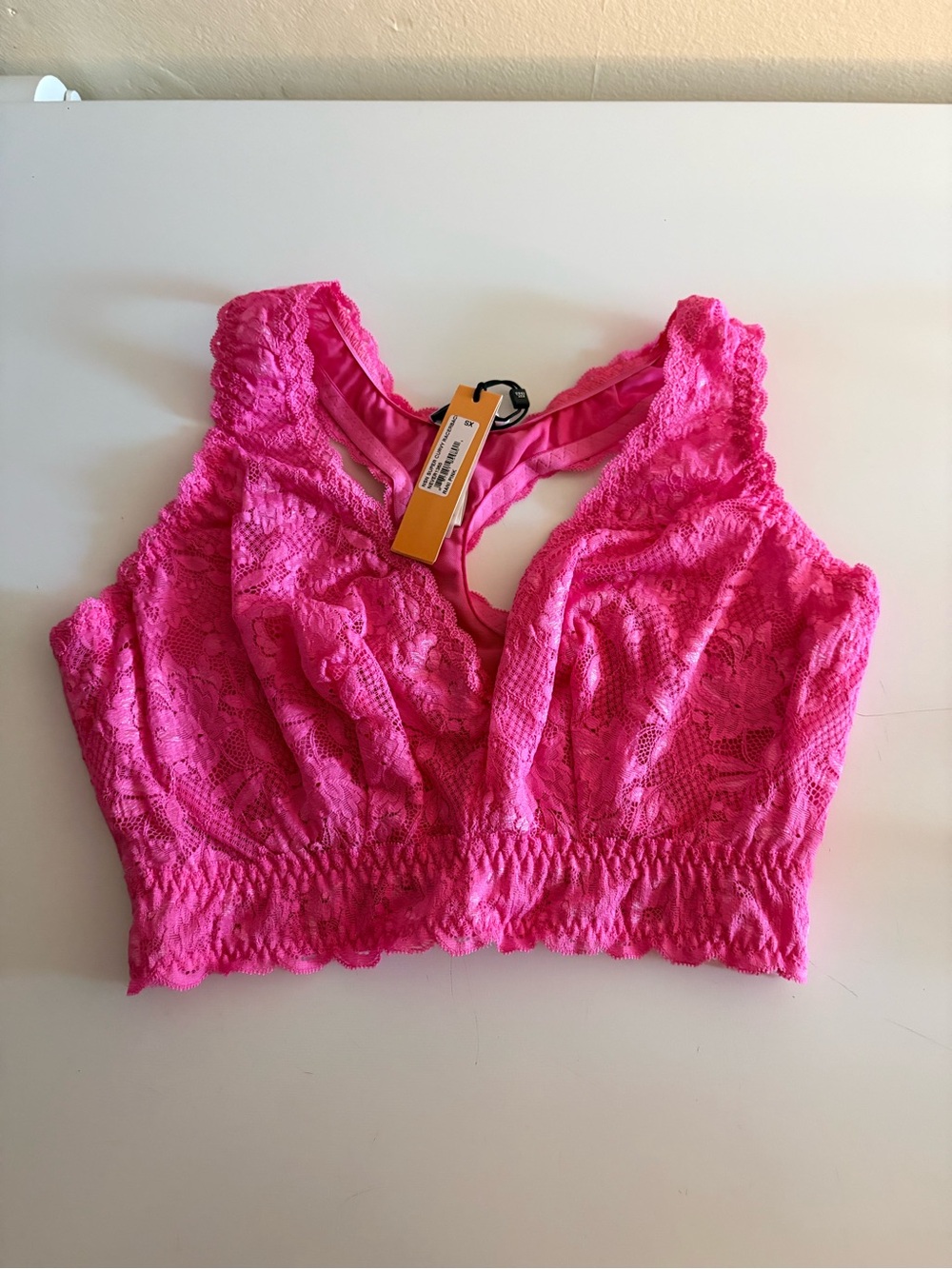 Cosabella XS SUPER CURVY discontinued NSN racerback NWT color Rani Pink/Hot pink